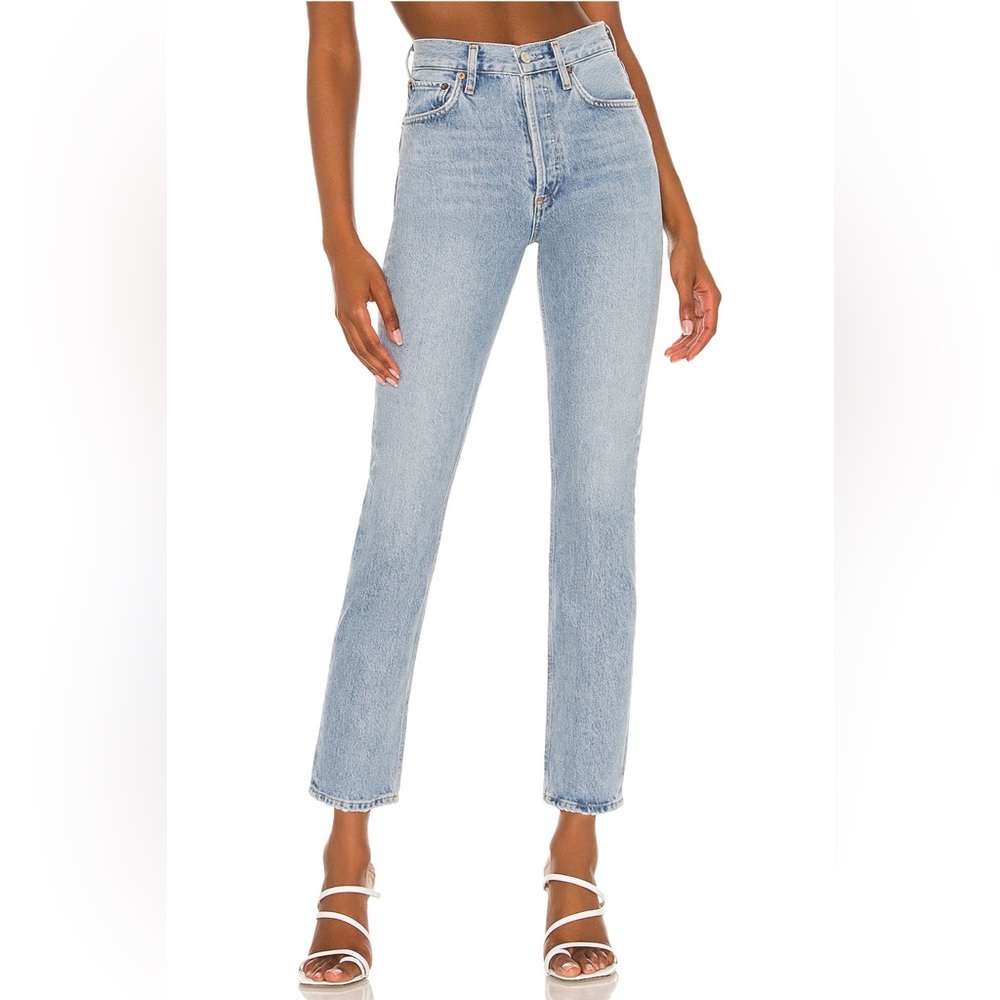 AGOLDE High Rise Straight Crop Riley